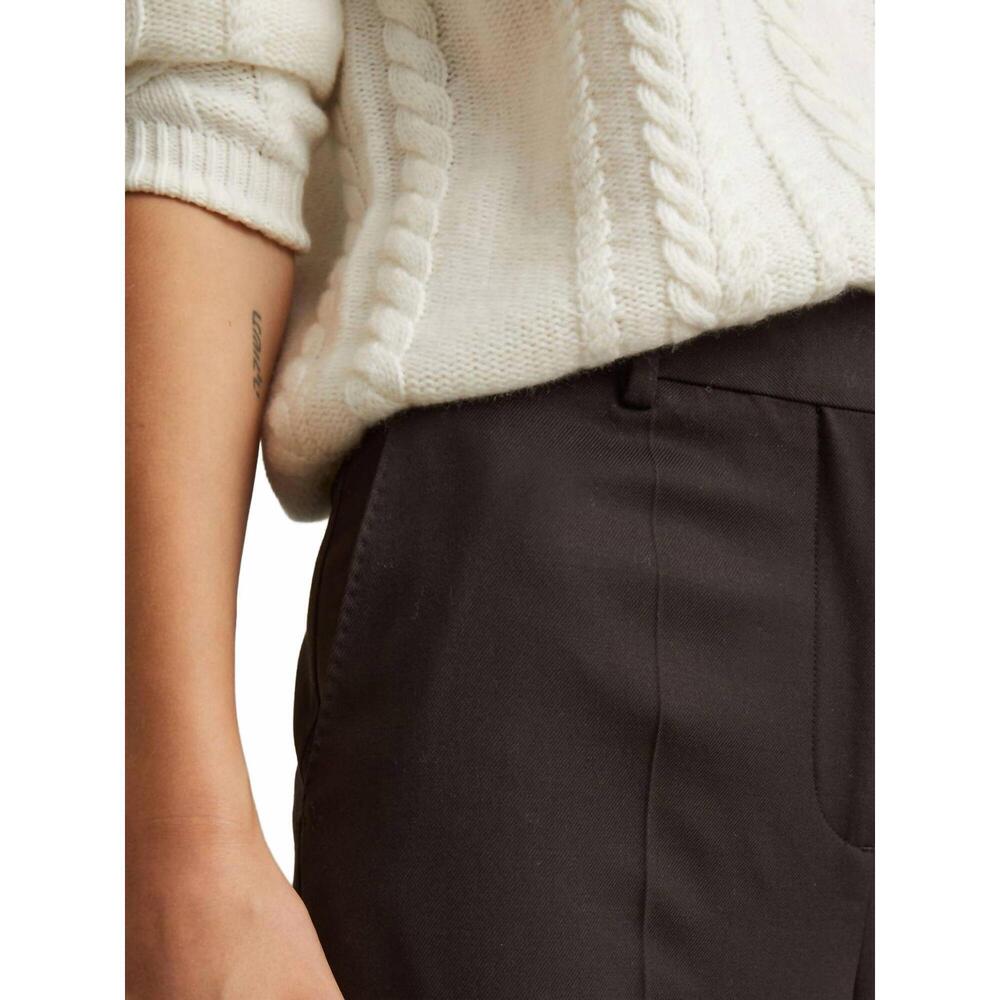 NEW REISS evelyn wide leg dress trousers in chocolate - Picture 5 of 6